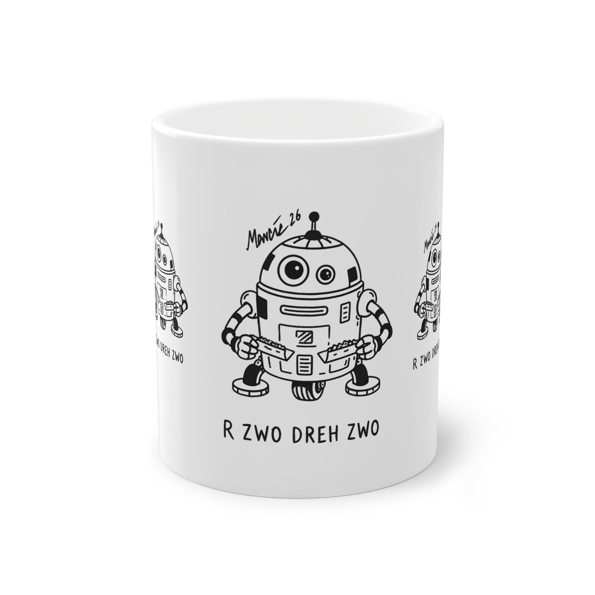 R ZWO DREH ZWO - Retro Droid Tasse