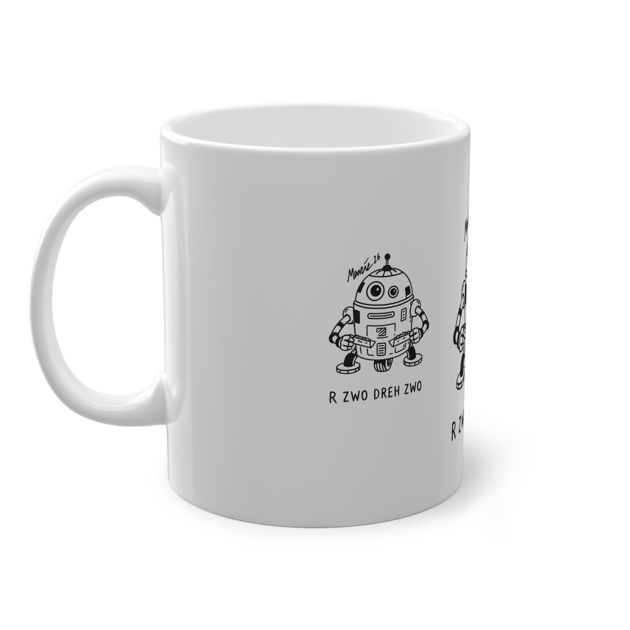 R ZWO DREH ZWO - Retro Droid Tasse