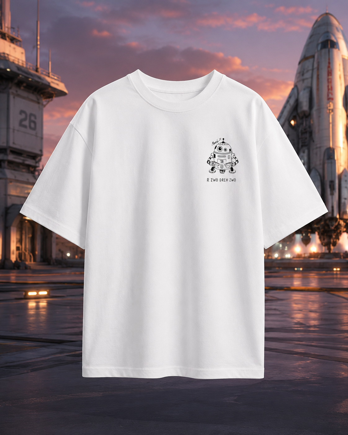 R ZWO DREH ZWO - Retro Droid T-Shirt