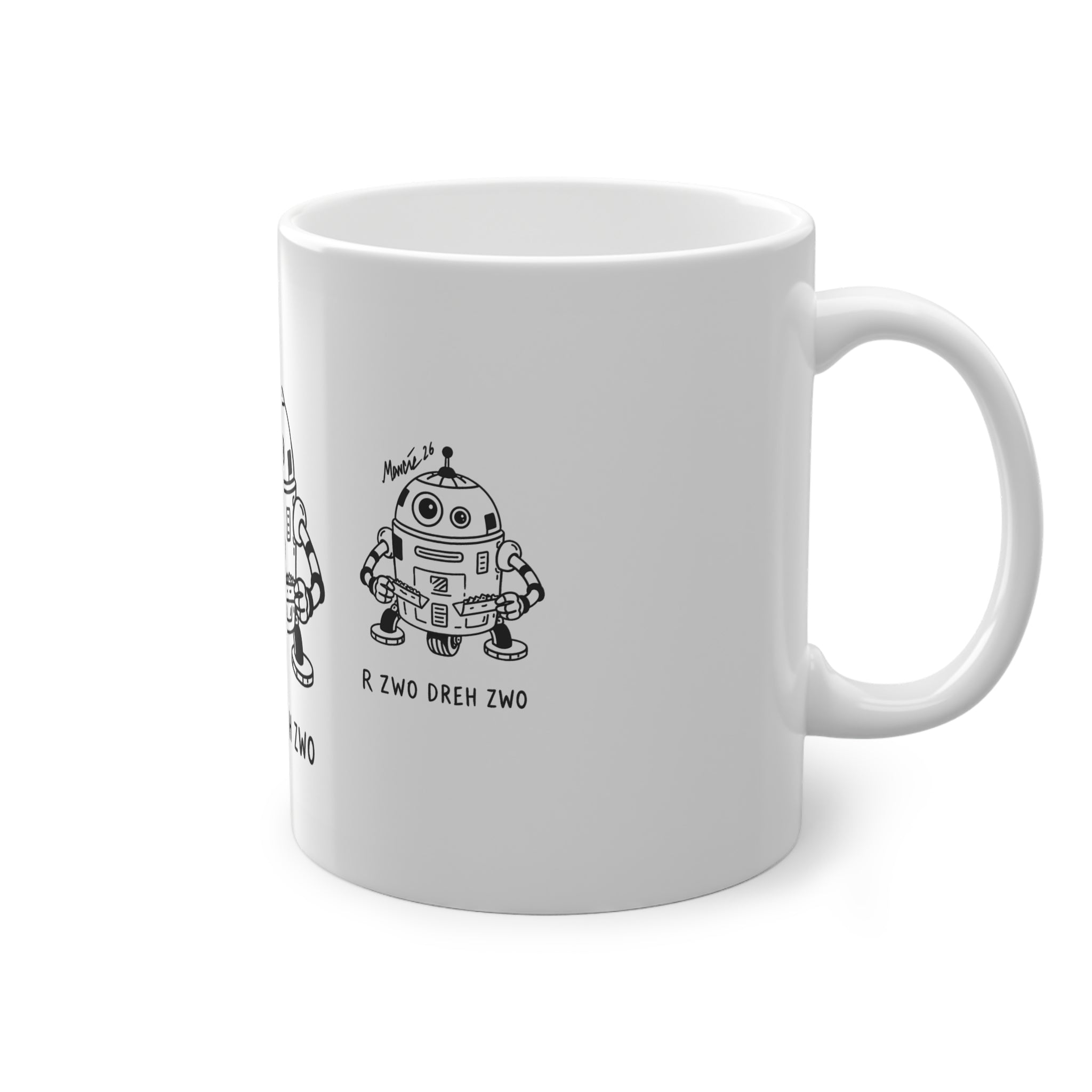 R ZWO DREH ZWO - Retro Droid Tasse